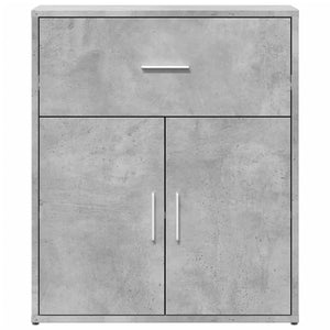 Credenza-Buffet-Armadio da cucina Grigio Cemento 60x31x70 cm in Legno Multistrato 940951