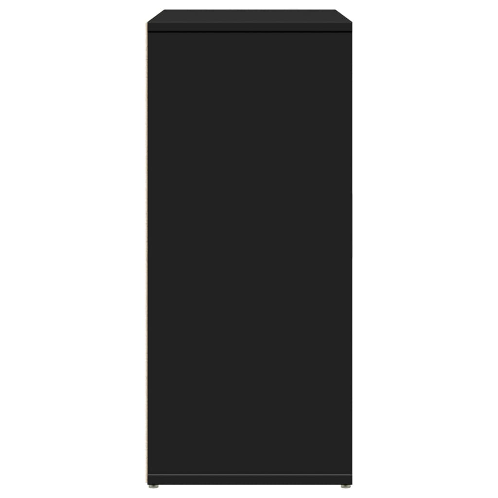 Credenza Nero 60x31x70 cm in Legno Multistrato 840472