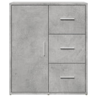 Credenza-Buffet-Armadio da cucina Grigio Cemento 60x31x70 cm in Legno Multistrato 534482
