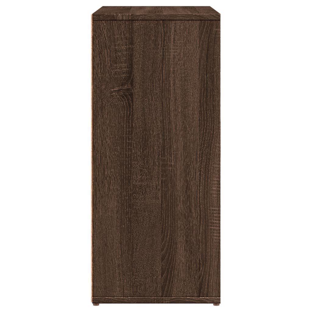 Credenza Rovere Marrone 60x31x70 cm in Legno Multistrato 840477