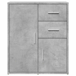 Credenza-Buffet-Armadio da cucina Grigio Cemento 60x31x70 cm in Legno Multistrato 158339