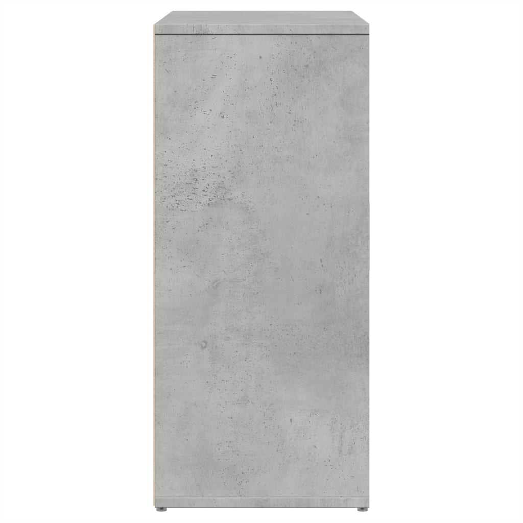 Credenza Grigio Cemento 60x31x70 cm in Legno Multistrato