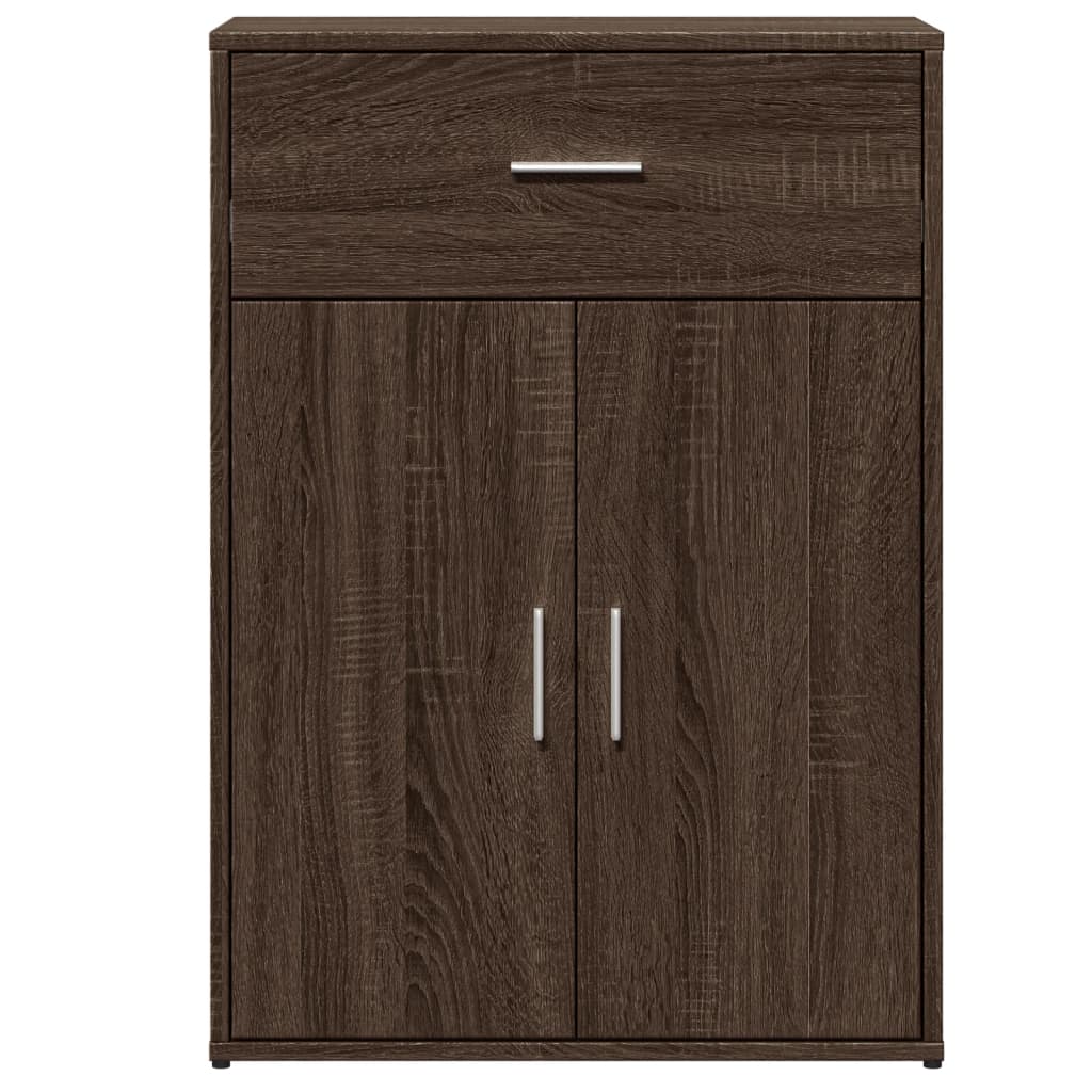 Credenza Rovere Marrone 60x30x84 cm in Legno Multistrato 840498