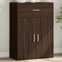 Credenza Rovere Marrone 60x30x84 cm in Legno Multistrato 840498