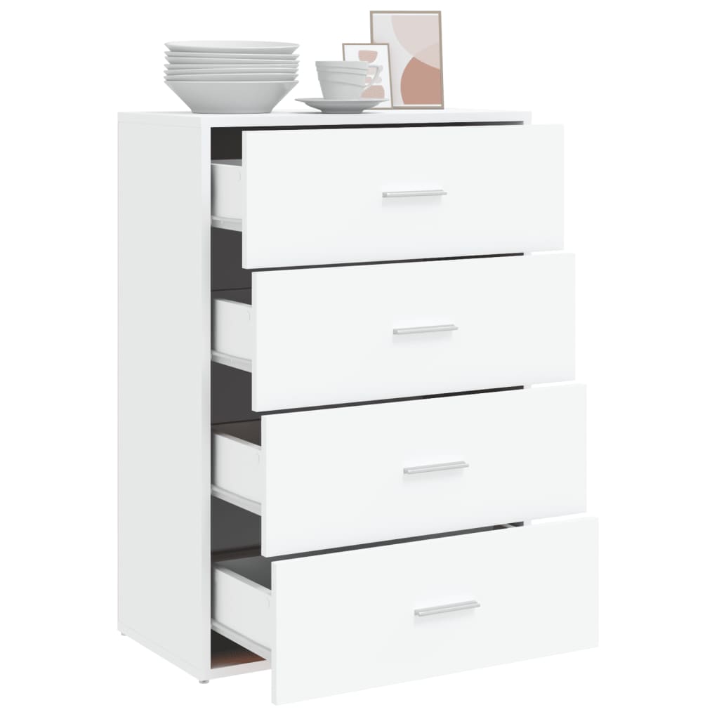 Credenza Bianca 60x31x84 cm in Legno Multistrato 840499