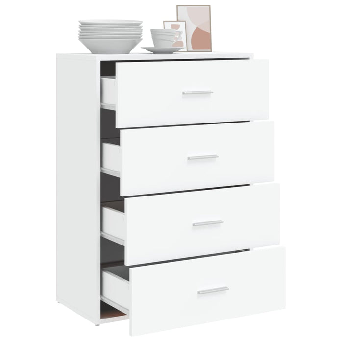 Credenza Bianca 60x31x84 cm in Legno Multistrato 840499