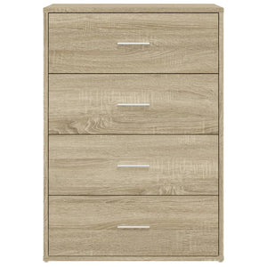 Mobiletto con cassettiera mobile contenitore organizer cucina soggiorno salotto sonoma 60 x 31 x 84 cm legno ingegnerizzato marrone 02_0031596