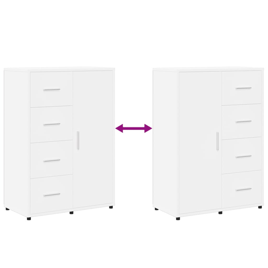 Credenza Bianca 60x31x84 cm in Legno Multistrato 840506