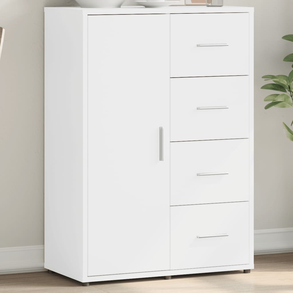 Credenza Bianca 60x31x84 cm in Legno Multistrato 840506