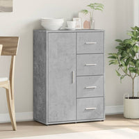 Credenza Grigio Cemento 60x31x84 cm in Legno Multistrato 840509