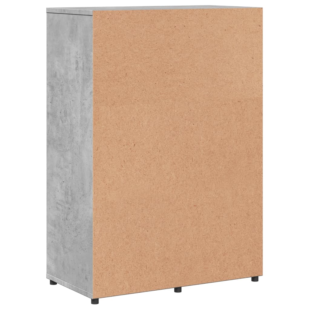 Credenza Grigio Cemento 60x31x84 cm in Legno Multistrato 840509