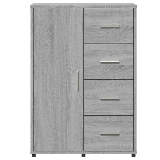Credenza cassettiera cassettiera mobile contenitore organizer cucina soggiorno soggiorno Sonoma 60 x 31 x 84 cm derivati ​​del legno grigio 02_0036390