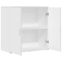 Credenza Bianca 79x38x80 cm in Legno Multistrato