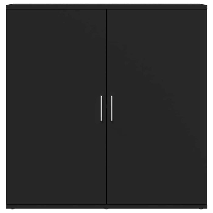 Credenza-Buffet-Armadio da cucina Nera 79x38x80 cm in Legno Multistrato