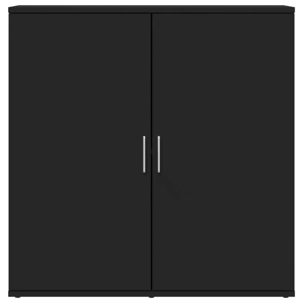 Credenza Nera 79x38x80 cm in Legno Multistrato 840514