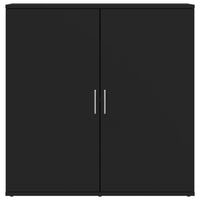 Credenza Nera 79x38x80 cm in Legno Multistrato 840514