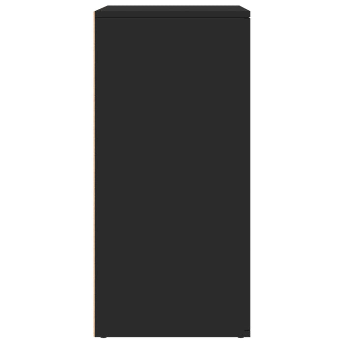 Credenza Nera 79x38x80 cm in Legno Multistrato 840514