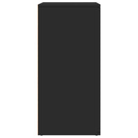 Credenza-Buffet-Armadio da cucina Nera 79x38x80 cm in Legno Multistrato