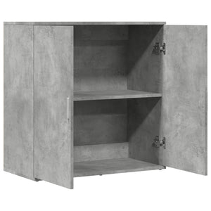 Credenza-Buffet-Armadio da cucina Grigio Cemento 79x38x80 cm in Legno Multistrato 492182