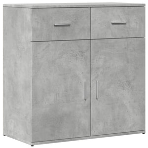 Credenza-Buffet-Armadio da cucina Grigio Cemento 79x38x80 cm in Legno Multistrato 836464