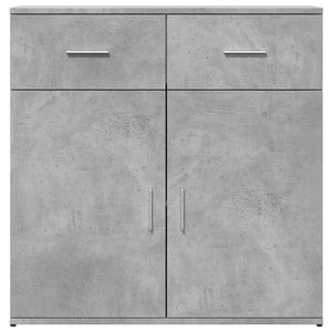 Credenza-Buffet-Armadio da cucina Grigio Cemento 79x38x80 cm in Legno Multistrato 836464