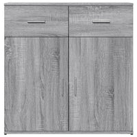 Credenza-Buffet-Armadio da cucina Grigio Sonoma 79x38x80 cm in Legno Multistrato 646835