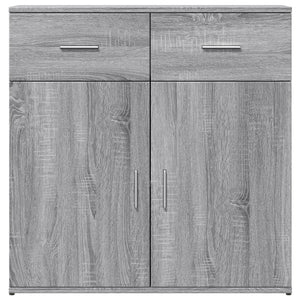 Credenza-Buffet-Armadio da cucina Grigio Sonoma 79x38x80 cm in Legno Multistrato 646835