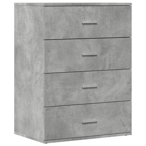 Credenza Grigio Cemento 60x39x80 cm in Legno Multistrato 840530