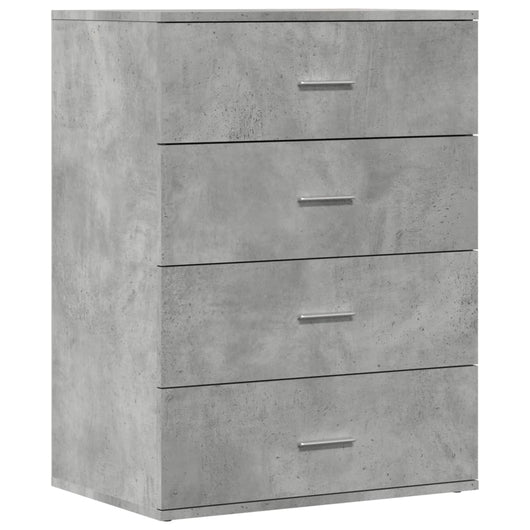 Credenza Grigio Cemento 60x39x80 cm in Legno Multistrato 840530