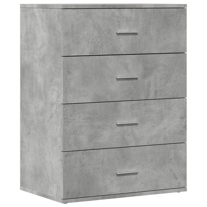 Credenza Grigio Cemento 60x39x80 cm in Legno Multistrato 840530