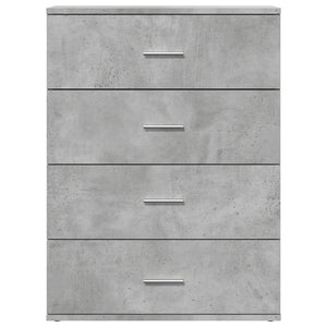 Credenza Grigio Cemento 60x39x80 cm in Legno Multistrato 840530