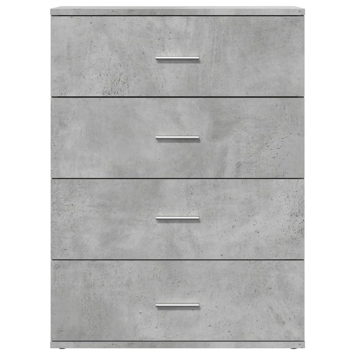 Credenza Grigio Cemento 60x39x80 cm in Legno Multistrato 840530
