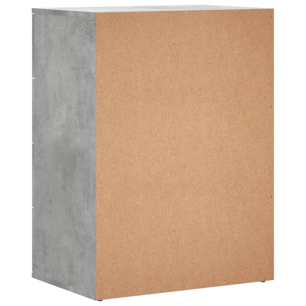 Credenza Grigio Cemento 60x39x80 cm in Legno Multistrato 840530