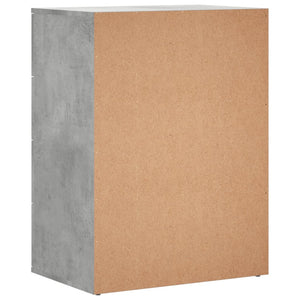 Credenza Grigio Cemento 60x39x80 cm in Legno Multistrato 840530