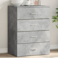 Credenza Grigio Cemento 60x39x80 cm in Legno Multistrato 840530