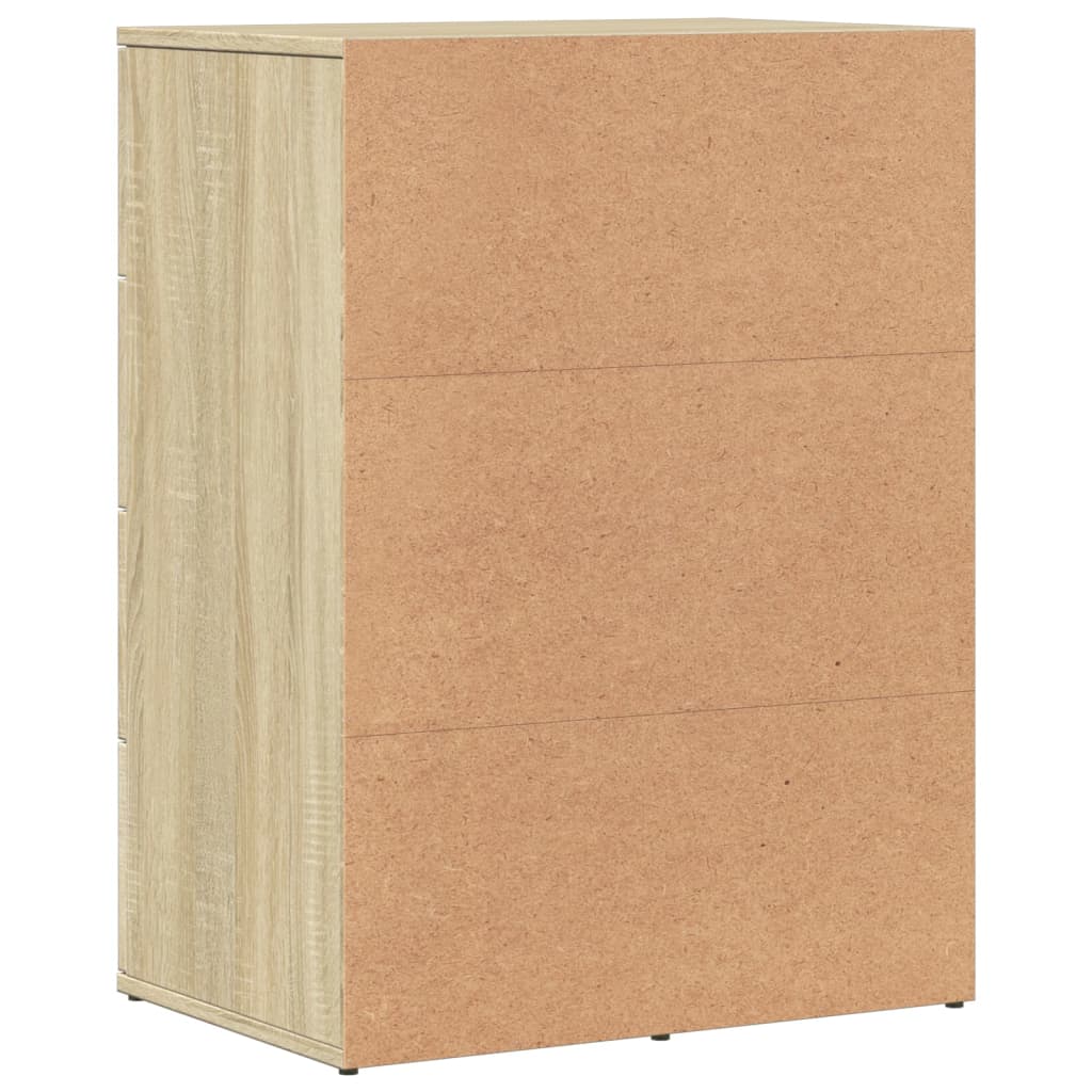 Credenza Rovere Sonoma 59x39x80 cm in Legno Multistrato 840536