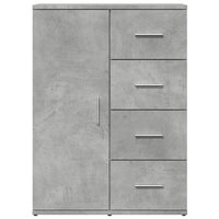 vidaXL Credenza Grigio Cemento 59x39x80 cm in Legno Multistrato
