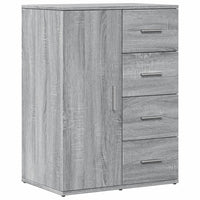 Credenza Grigio Sonoma 59x39x80 cm in Legno Multistrato 840539
