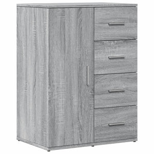 vidaXL Credenza Grigio Sonoma 59x39x80 cm in Legno Multistrato