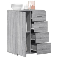 Credenza Grigio Sonoma 59x39x80 cm in Legno Multistrato 840539