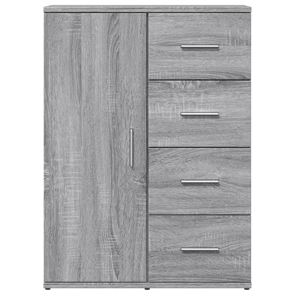 vidaXL Credenza Grigio Sonoma 59x39x80 cm in Legno Multistrato