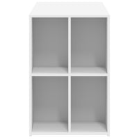 Scrivania Bianca 102x50x75 cm in Legno Multistrato