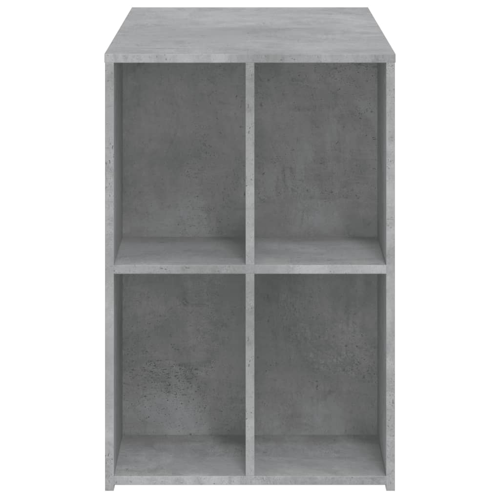 Scrivania Grigio Cemento 102x50x75 cm in Legno Multistrato