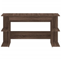 Scrivania Rovere Marrone 140x50x75 cm in Legno Multistrato