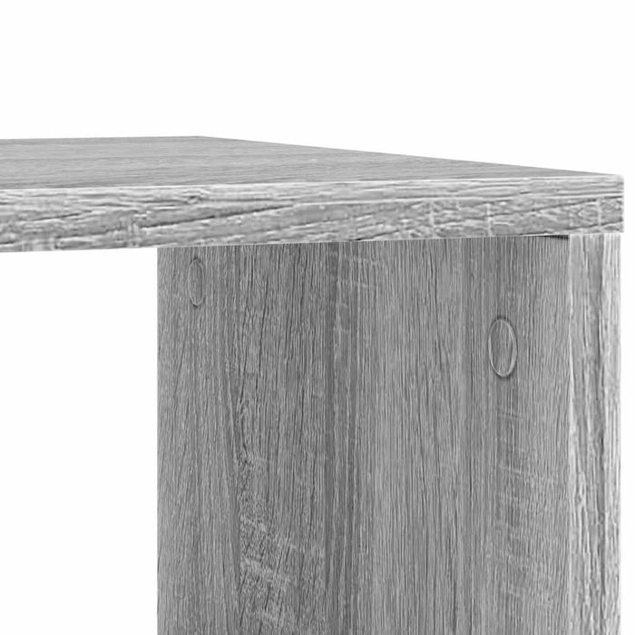 Tavolino con Ruote Grigio Sonoma 50x30x55 cm Legno Multistrato 840574
