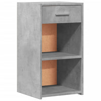 Comodini 2 pz Grigio Cemento 35x34x65 cm in Legno Multistrato 840583