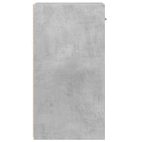 Comodini 2 pz Grigio Cemento 35x34x65 cm in Legno Multistrato 840583