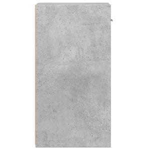 Comodini 2 pz Grigio Cemento 35x34x65 cm in Legno Multistrato 840583