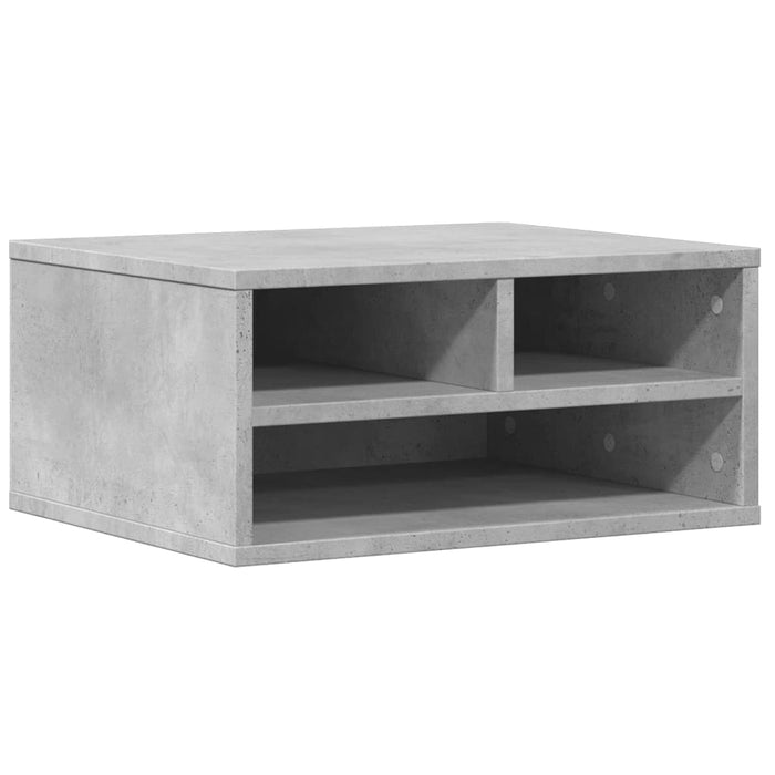 Supporto Stampante Grigio Cemento 49x40x22,5 Legno Multistrato 840593