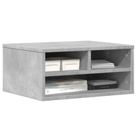 Supporto Stampante Grigio Cemento 49x40x22,5 Legno Multistrato 840593